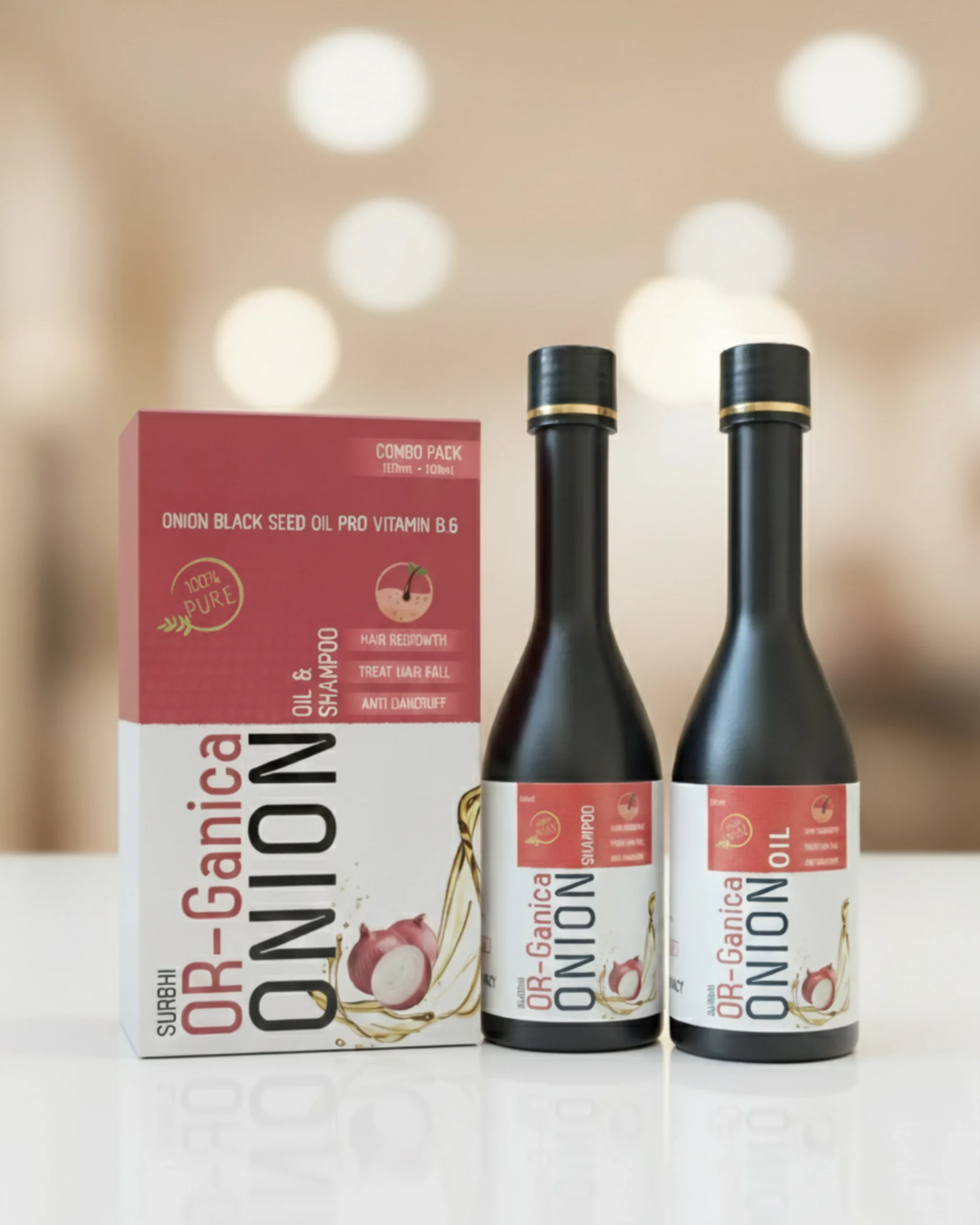 Pure Earth Hair Growth & Anti-Hair Fall Combo – Ayurvedic Oil & Shampoo